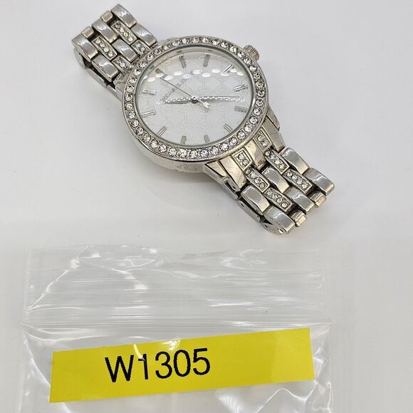 Michael Kors Silver Women's Watch with Crystal Accents - Picture 13 of 13